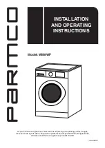 Preview for 1 page of Parmco WM8WF Installation And Operating Instructions Manual