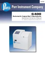 Parr Instrument 6400 Operating Instructions Manual preview