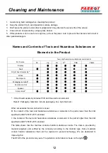 Preview for 12 page of Parrot Products IWS1043 User Manual