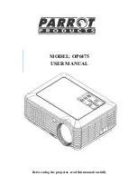 Preview for 1 page of Parrot Products OP0475 User Manual