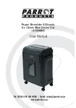 Preview for 1 page of Parrot Products S1008MC User Manual