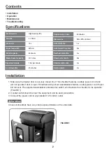 Preview for 3 page of Parrot Products S1024CC User Manual