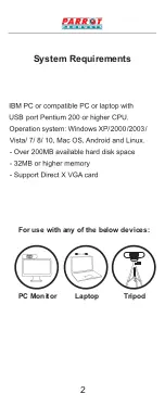 Preview for 3 page of Parrot Products VC0001 User Manual