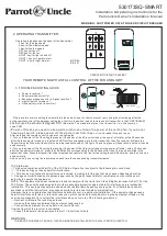 Предварительный просмотр 10 страницы Parrot Uncle 530173SQ-SMART Use And Care Manual