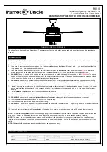 Предварительный просмотр 1 страницы Parrot Uncle F6216 Installation & Operating Instructions