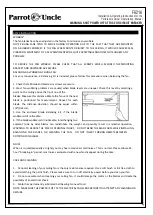 Предварительный просмотр 4 страницы Parrot Uncle F6216 Installation & Operating Instructions