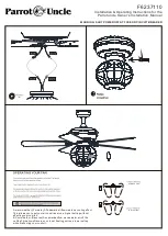 Предварительный просмотр 7 страницы Parrot Uncle F6237110 Installation & Operating Instructions Manual