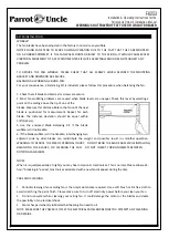 Preview for 4 page of Parrot Uncle F6253 Installation & Operating Instructions