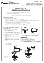 Preview for 9 page of Parrot Uncle F6267220V Use And Care Manual