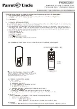 Preview for 10 page of Parrot Uncle F6267220V Use And Care Manual