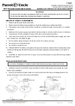 Preview for 6 page of Parrot Uncle F6287 Owner'S Manual