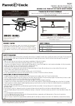 Предварительный просмотр 1 страницы Parrot Uncle F6291 Installation & Operating Instructions Manual