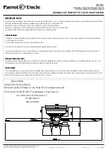 Предварительный просмотр 11 страницы Parrot Uncle F6291 Installation & Operating Instructions Manual