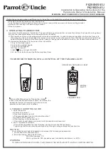 Предварительный просмотр 10 страницы Parrot Uncle F6298NW-EU Use And Care Manual