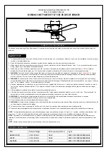 Предварительный просмотр 1 страницы Parrot Uncle F6299BK Installation & Operating Instructions