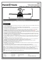 Parrot Uncle F6301 Installation & Operating Instructions preview