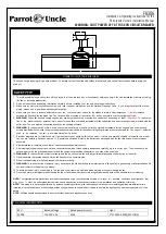 Предварительный просмотр 1 страницы Parrot Uncle F6306 Installation & Operating Instructions