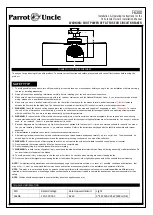 Предварительный просмотр 1 страницы Parrot Uncle F6308 Installation & Operating Instructions