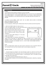 Предварительный просмотр 4 страницы Parrot Uncle F6310 Installation & Operating Instructions