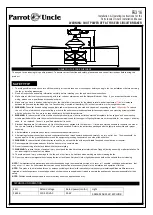 Предварительный просмотр 1 страницы Parrot Uncle F6316 Installation & Operating Instructions