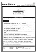 Предварительный просмотр 1 страницы Parrot Uncle F8207 Installation & Operating Instructions