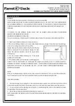 Предварительный просмотр 4 страницы Parrot Uncle F8215110V Installation & Operating Instructions