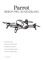 Parrot BEBOP-PRO 3D MODELING Quick Start Manual preview