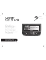 Parrot CK3100 LCD Quick Start Manual предпросмотр