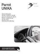 Parrot UNIKA Quick Start Manual предпросмотр