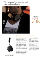 Parrot Zik Technical Specifications preview