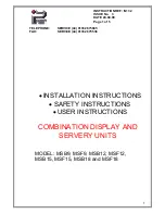 Предварительный просмотр 1 страницы PARRY MSB9 Instructions For Installation, Safe Operation And Maintenance