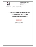 Предварительный просмотр 1 страницы PARRY P6BDO Installation Instructions Manual