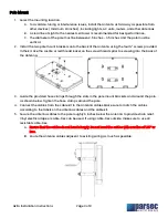 Preview for 3 page of Parsec Antennas Chinook Installation Instructions Manual