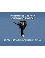 Parsun F15HP Installation & Operation Demo preview