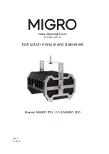 ParTech MIGRO 100 Instruction Manual And Data Sheet preview