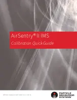 Particle Measuring Systems AirSentry II IMS Quick Manual предпросмотр