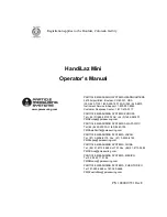 Particle Measuring Systems HandiLaz Mini Operator'S Manual preview