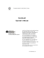 Particle Measuring Systems HandiLaz Operator'S Manual предпросмотр