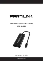 Partilink GRA-H01C01 User Manual предпросмотр