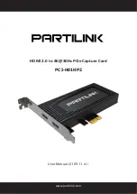 Preview for 1 page of Partilink PCI-H01HP2 User Manual