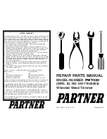 Предварительный просмотр 1 страницы Partner PWT420 Repair Parts Manual