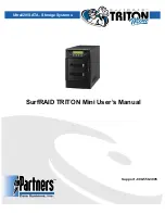 Partners SurfRAID TRITON Mini User Manual preview