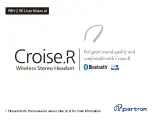 Preview for 1 page of Partron Croise.R PBH-200 User Manual