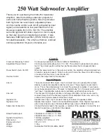 Preview for 1 page of Parts Express 300-794 Quick Start Manual