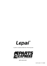 Preview for 5 page of Parts Express Lepai LP-225 User Manual