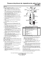 Предварительный просмотр 2 страницы Parts2o FPYRK1 Manual