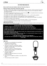 Preview for 2 page of Party Light & Sound 10-9008PLS User Manual