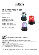 Preview for 1 page of Party Light & Sound KIDZ-PARTY User Manual