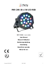 Party Light & Sound PAR181 User Manual preview