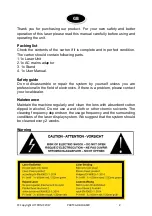 Preview for 2 page of Party Light & Sound PARTY-GOBOLASER User Manual